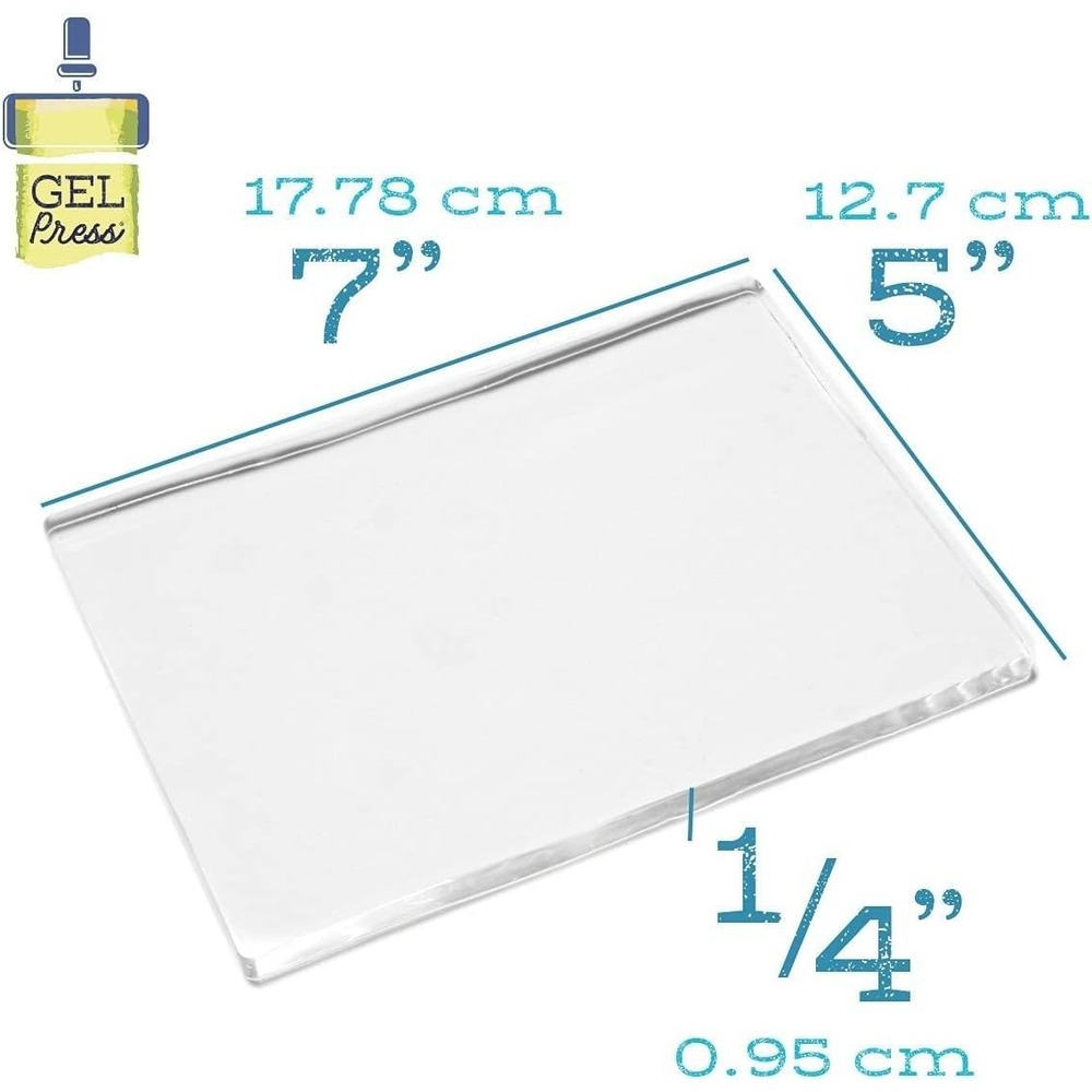3 Gel Press Monoprinting Print Plates 5"x‎ 7" Card Making Reusable Scrapbooking
